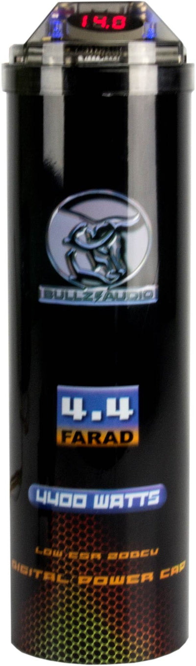 BULLZ AUDIO 4400W 12V BCAP 4.4 Digital Car Power Farad Capacitor (Used)