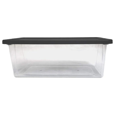Homz Snaplock 6 Quart Clear Storage Container Bin w/ Lid (10 Pack) (Used) - VMInnovations