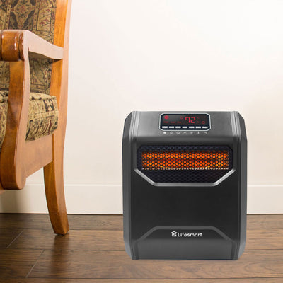 LifeSmart 1,500 Watt 6 Element Infrared Large Space Heater w/ Remote (Open Box) - VMInnovations