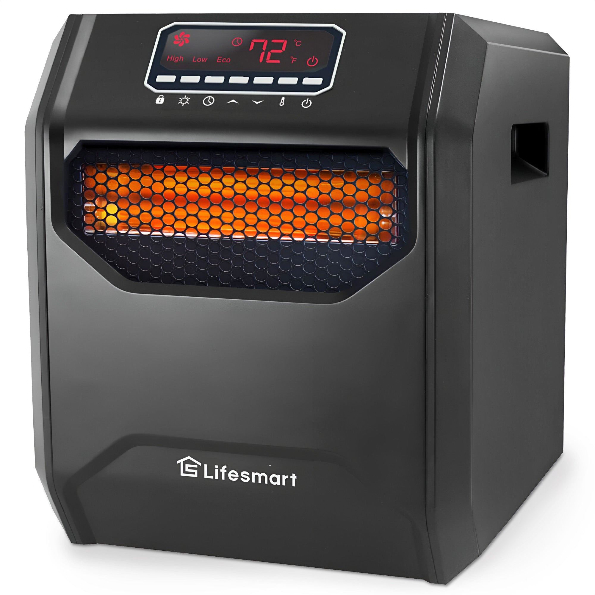 LifeSmart LifePro 1500W 6 Element Infrared Large Room Space Heater w/ Remote - VMInnovations