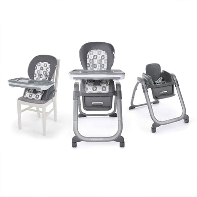 Ingenuity SmartServe 4 in 1 Full Size Baby Toddler High Chair Booster, Clayton - VMInnovations