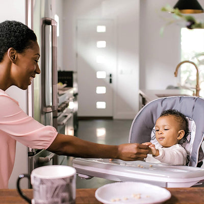 Ingenuity SmartServe 4 in 1 Full Size Baby Toddler High Chair Booster, Clayton - VMInnovations