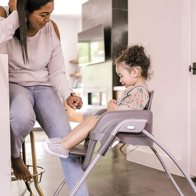 Ingenuity SmartServe 4 in 1 Full Size Baby Toddler High Chair Booster, Clayton - VMInnovations