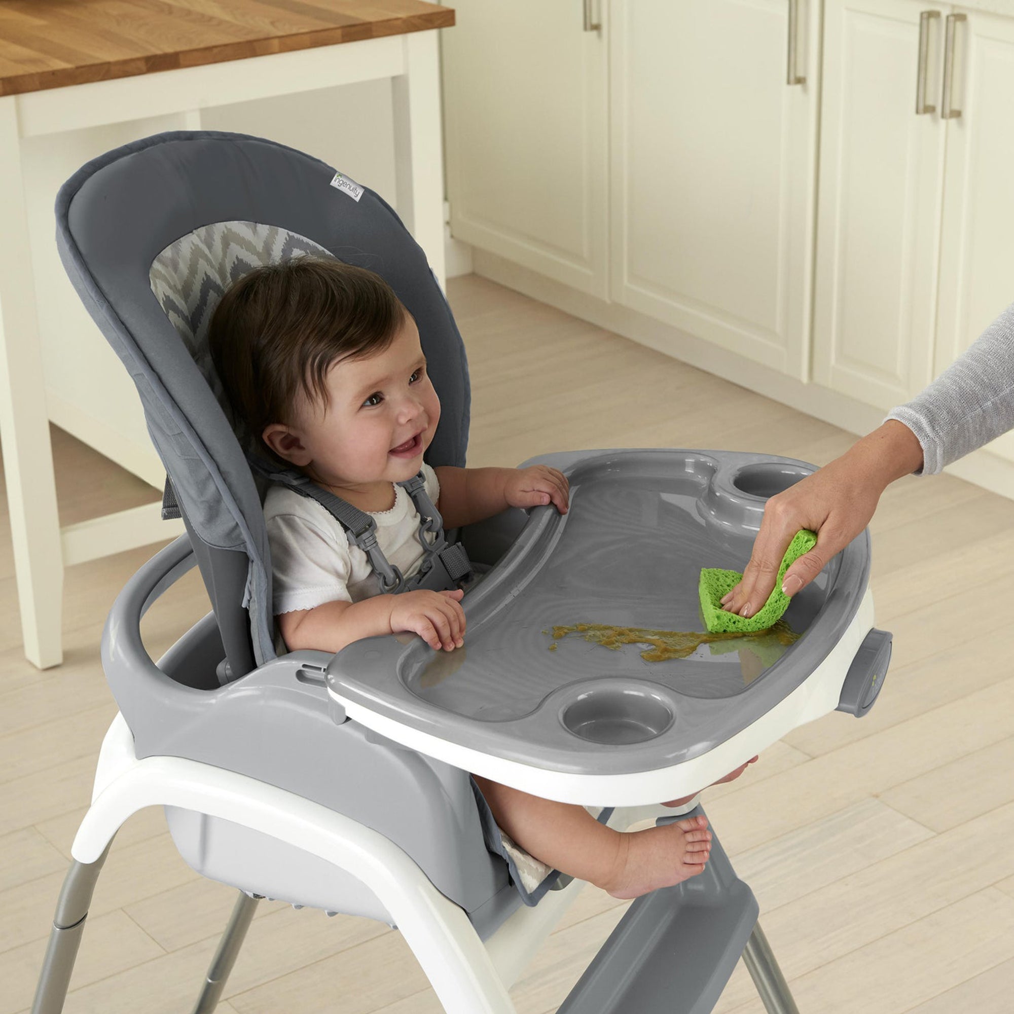Ingenuity Trio Elite 3 in 1 Full Size Baby Toddler High Chair Booster (Used)