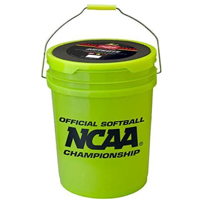 Rawlings 5 Gallon Sporting Goods Softball Bucket with 18 Cork Center Softballs