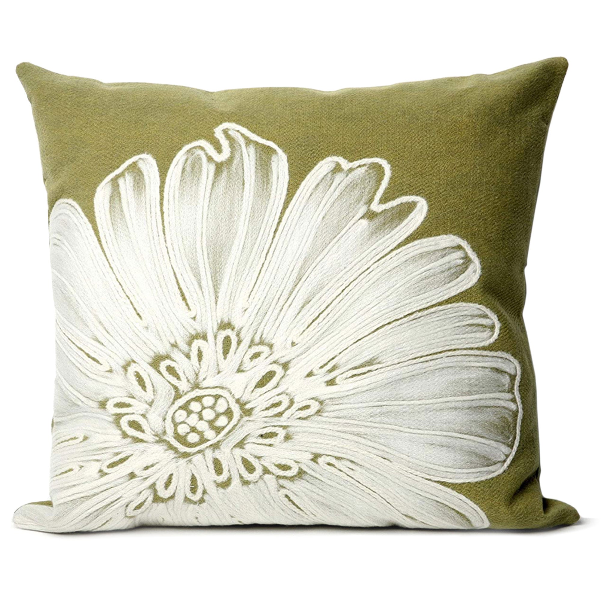 Visions II Indoor Outdoor Patio Accent Pillow, Flower, 12 x 20 Inch (Open Box) - VMInnovations