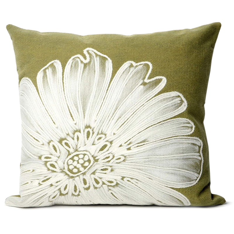 Visions II Indoor Outdoor Patio Accent Pillow, Flower, 12 x 20 Inch (Open Box)