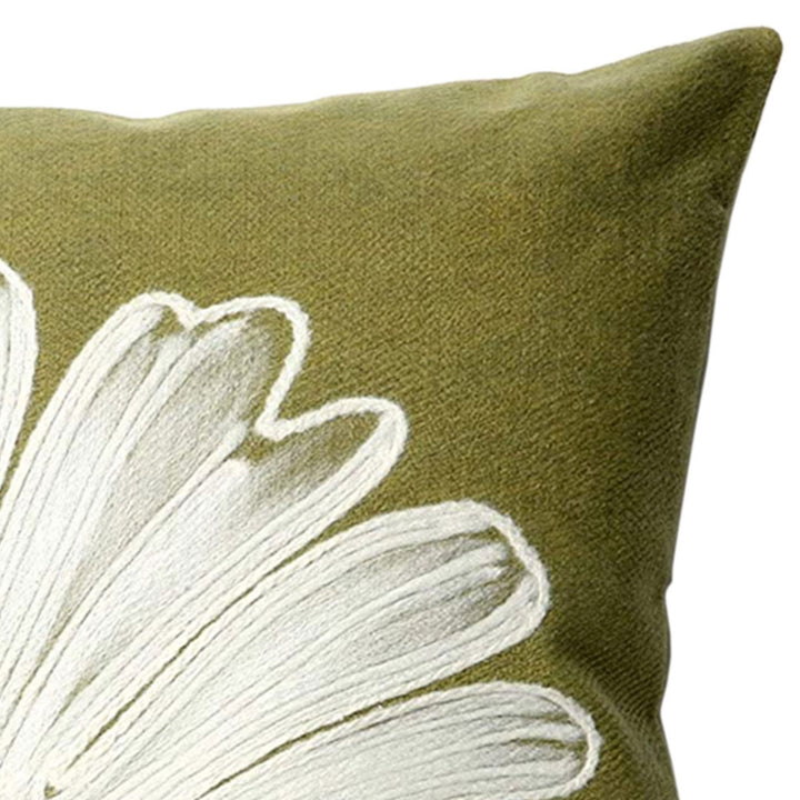 Visions II Indoor Outdoor Patio Accent Pillow, Flower, 12 x 20 Inch (Open Box)