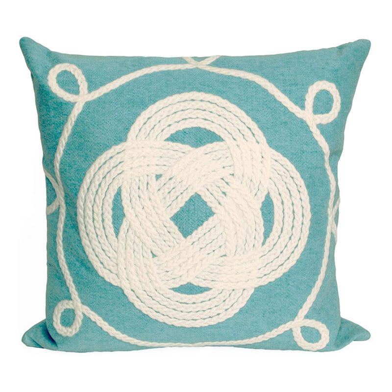 Liora Manne Visions II Indoor or Outdoor Patio Accent Pillow, Knot, 20 x 20 Inch