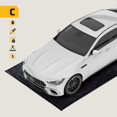 AutoFloorGuard 7.75 Foot by 16ft Compact Size Garage Containment Mat (For Parts) - VMInnovations