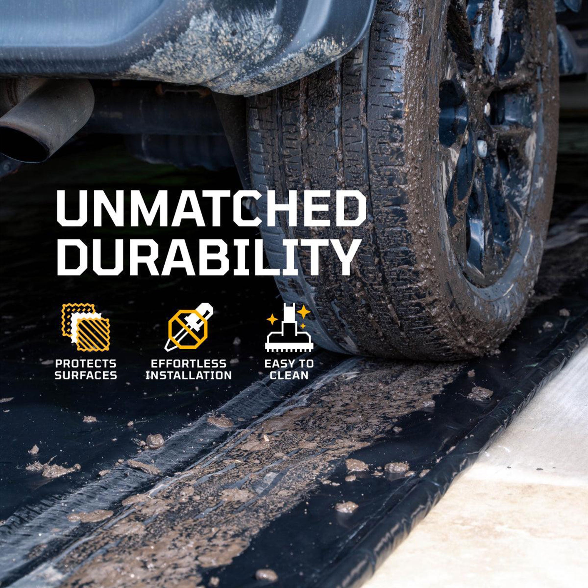 AutoFloorGuard 7.75 Foot by 16ft Compact Size Garage Containment Mat (For Parts) - VMInnovations
