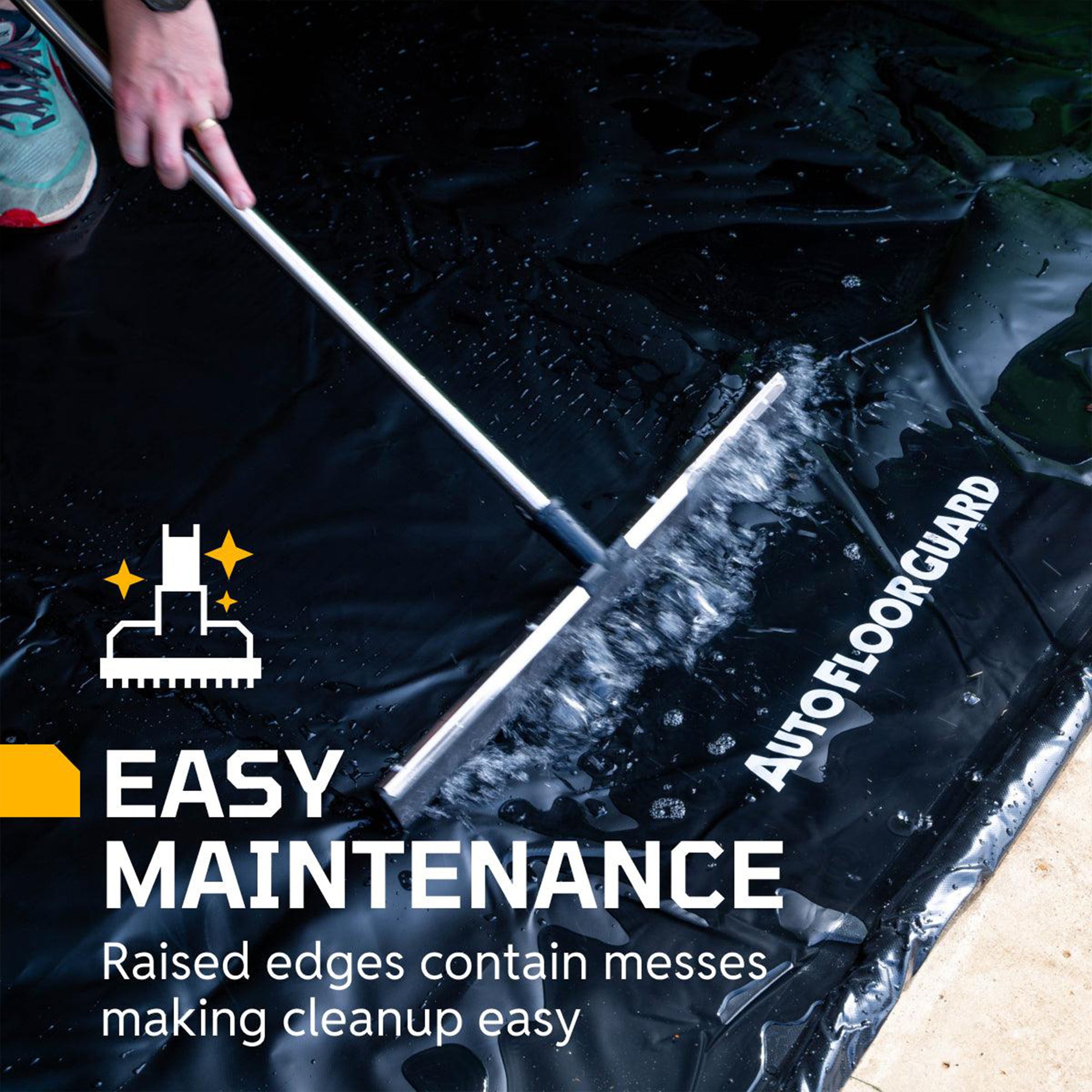 AutoFloorGuard 7.75 Foot by 18 Foot Compact Size Debris Containment Mat (Used) - VMInnovations
