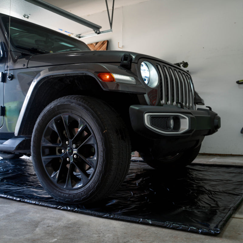 AutoFloorGuard AFG7918 7.75 Foot by 18 Foot Compact Size Garage Containment Mat