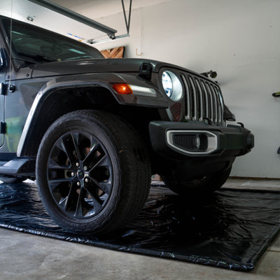 AutoFloorGuard 7.75 Foot by 18 Foot Compact Size Debris Containment Mat (Used) - VMInnovations