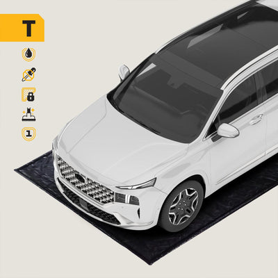 AutoFloorGuard 8.5 Ft by 20 Ft SUV/Truck Size Garage Containment Mat (For Parts) - VMInnovations