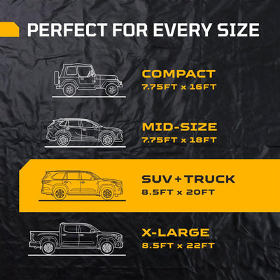 AutoFloorGuard 8.5 Ft by 20 Ft SUV/Truck Size Garage Containment Mat (For Parts) - VMInnovations
