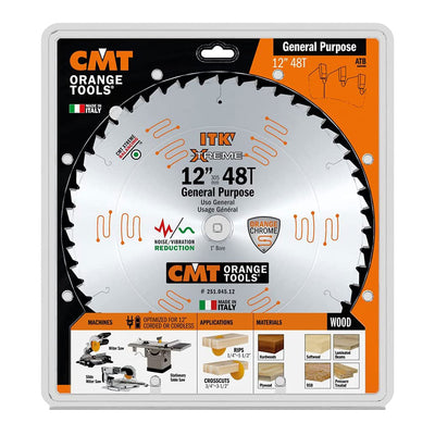 CMT USA ITK 12 Inch 48 Tooth Industrial Finish Metal Grind Saw Blade (Open Box)