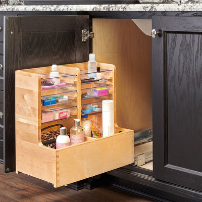 Rev-A-Shelf 30" Wood Vanity Base Cabinet Organizer w/ Soft-Close, 441-15VSBSC-1