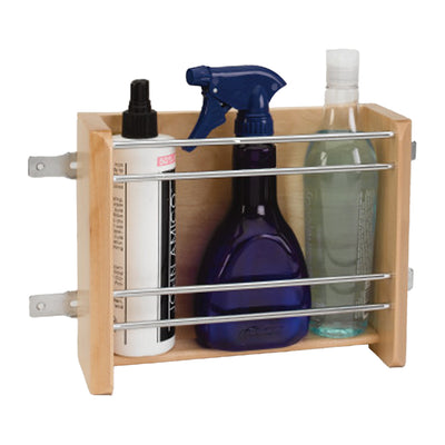 Rev-A-Shelf 4WFR-15-1 10 inch Pantry Cabinet Door Mount Foil Rack, Natural Maple