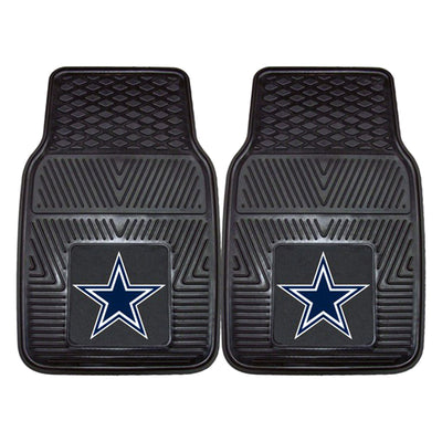 Fanmats 27 x 17" Vinyl Front Car Floor Mat 2 Piece Set, Dallas Cowboys(Open Box)