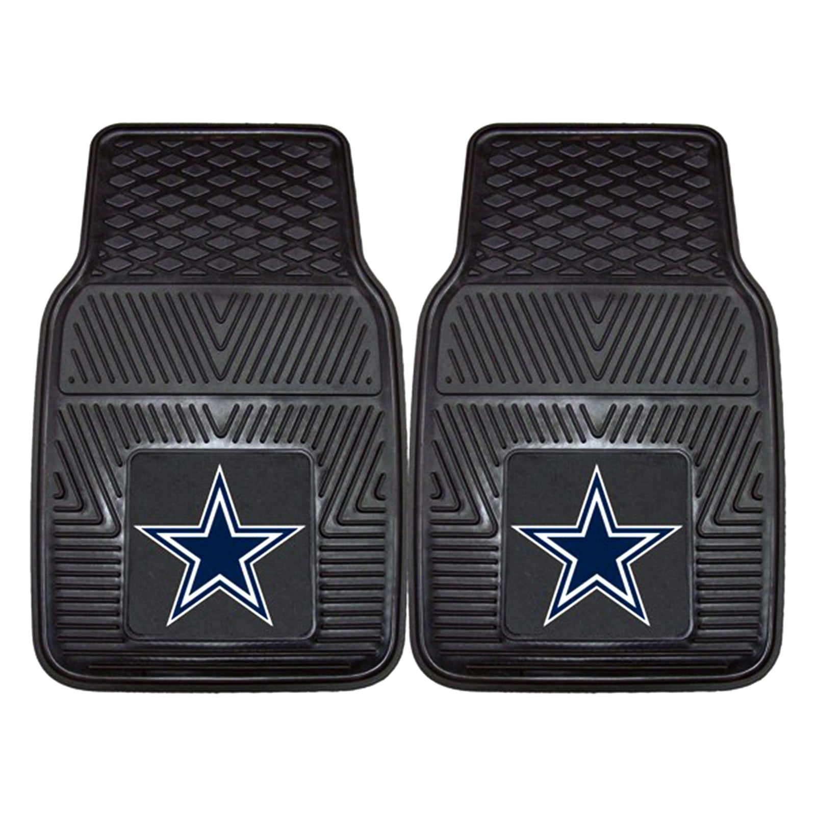 Fanmats 27"x17" Vinyl Front Car Floor Mat 2 Piece Set, NFL Dallas Cowboys (Used) - VMInnovations