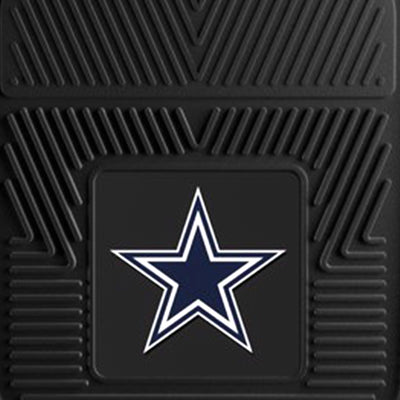 Fanmats 27 x 17" Vinyl Front Car Floor Mat 2 Piece Set, Dallas Cowboys(Open Box)