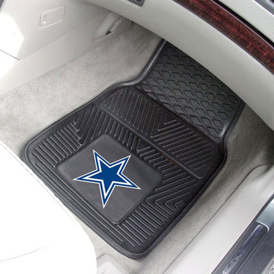 Fanmats 27 x 17" Vinyl Front Car Floor Mat 2 Piece Set, Dallas Cowboys(Open Box)
