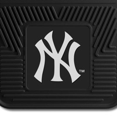Fanmats 27 x 17 Inch Vinyl Front Car Floor Mat 2 Piece Set, MLB New York Yankees