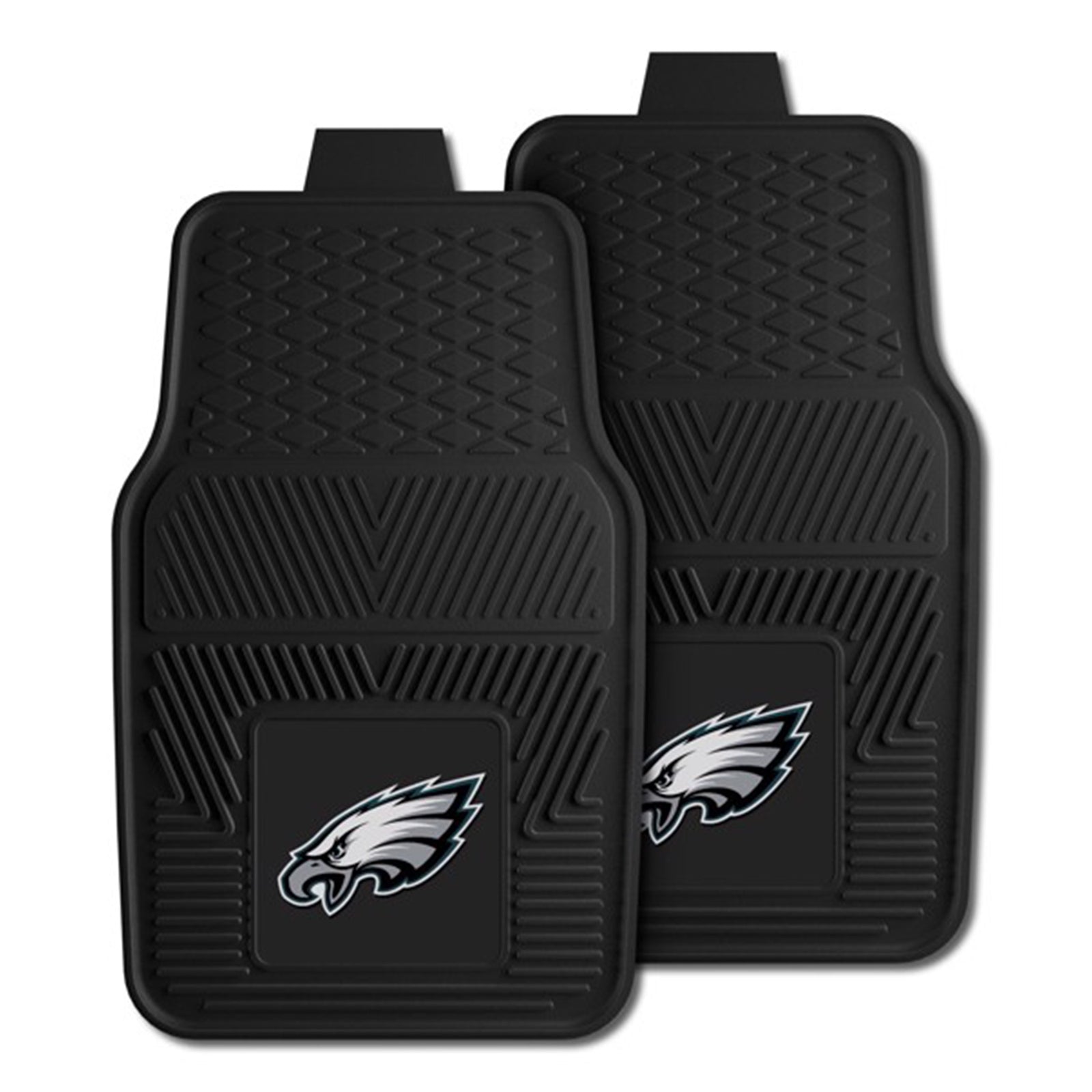 Fanmats 27x17in Vinyl Front Car Floor Mat 2 Piece Set, NFL Philadelphia Eagles - VMInnovations