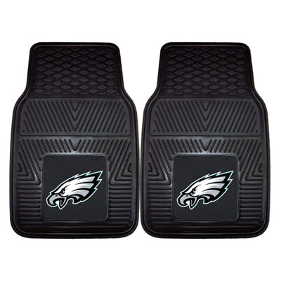 Fanmats 27x17in Vinyl Front Car Floor Mat 2 Piece Set, NFL Philadelphia Eagles - VMInnovations
