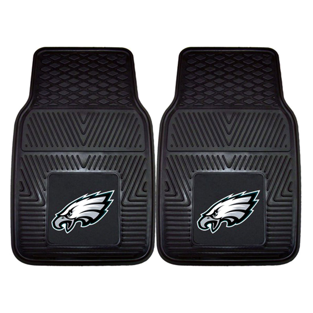 Fanmats 27x17" Vinyl Front Car Floor Mat 2 Piece Set, NFL Eagles (Open Box)
