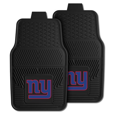 Fanmats 27x17 Inch Vinyl Front Car Floor Mat 2 Piece Set, NFL New York Giants - VMInnovations