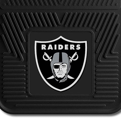 Fanmats 27x17" Vinyl Front Car Floor Mat 2pc Set, NFL Las Vegas Raiders (Used) - VMInnovations