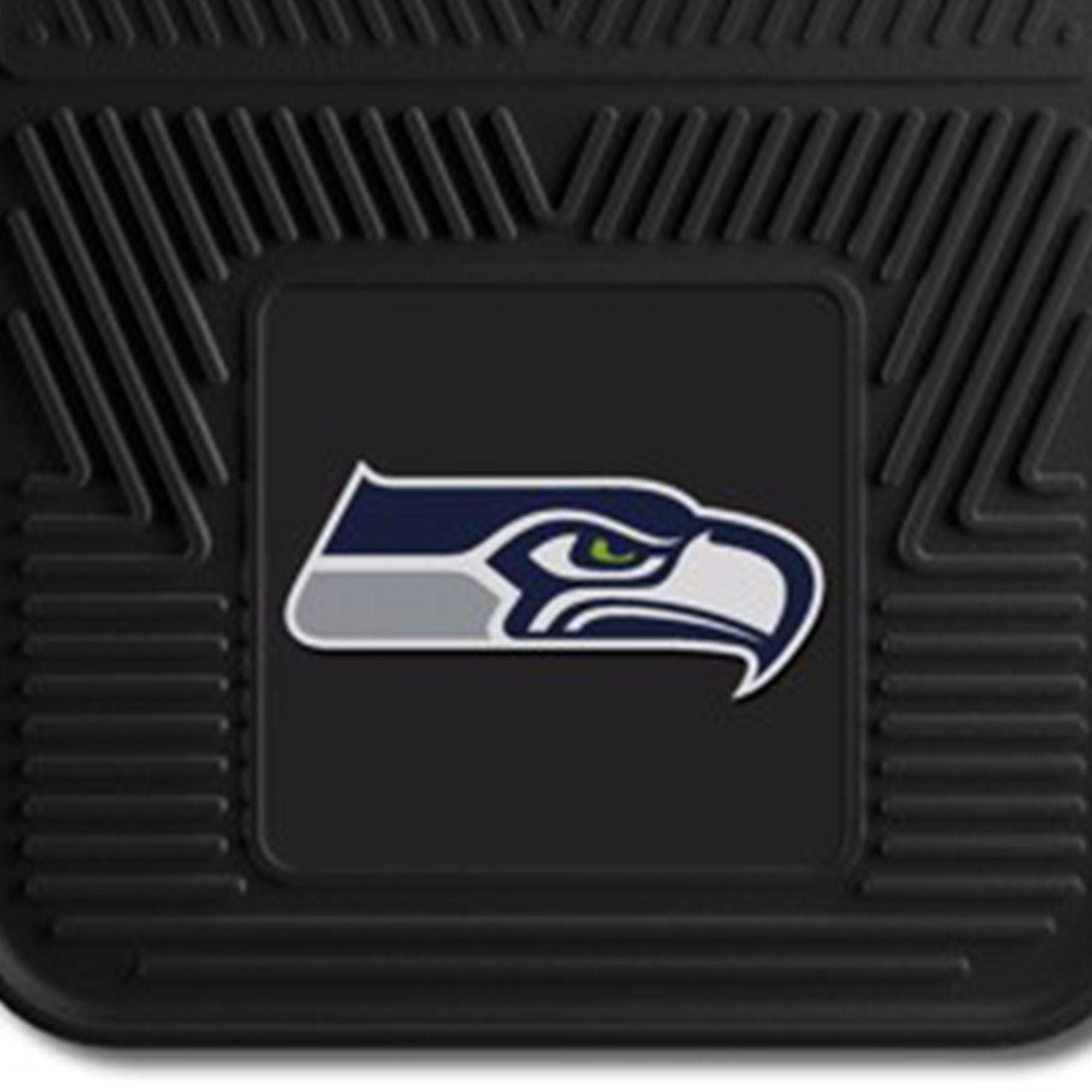 Fanmats 27x17 Inch Vinyl Front Car Floor Mat 2 Piece Set, NFL Seattle Seahawks - VMInnovations