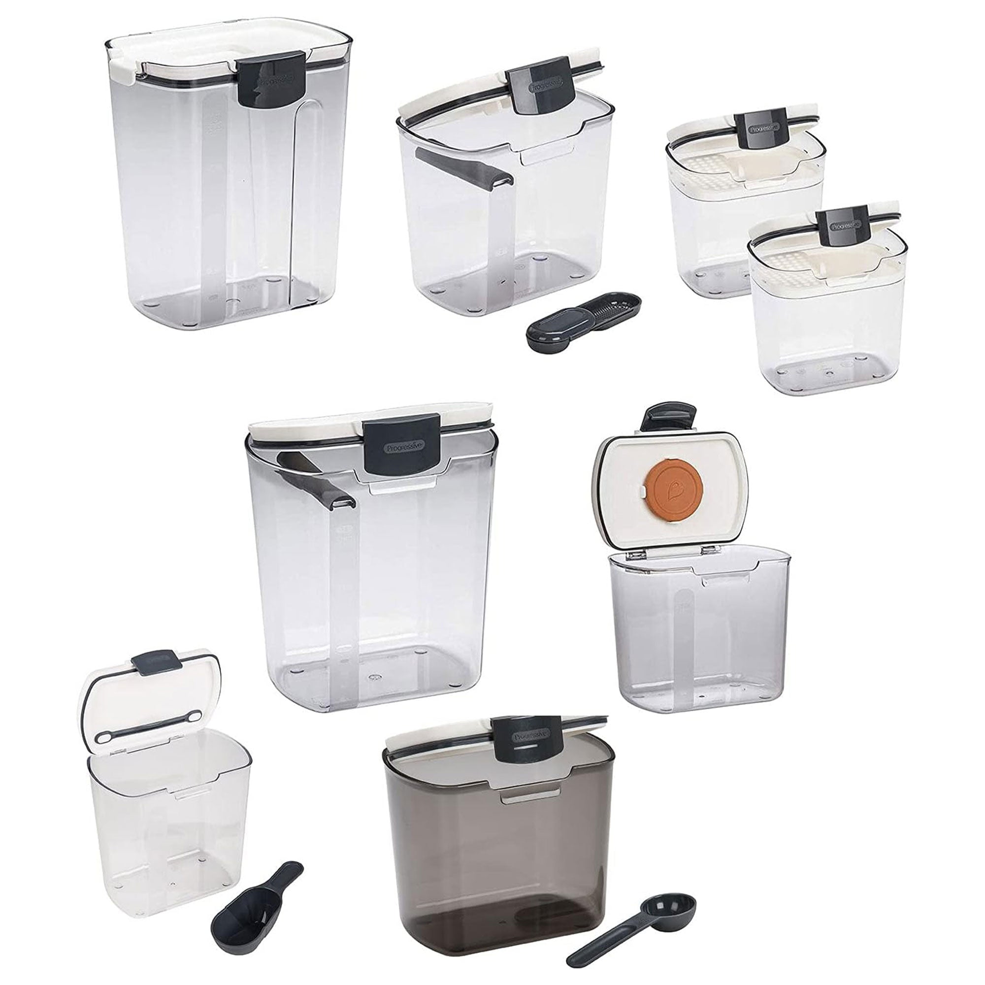 Progressive International 8 Piece Set with Coffee Container & Grain Container