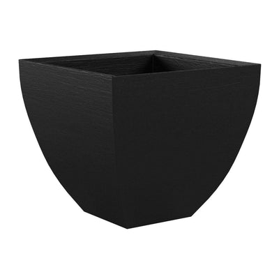 Tusco Products Modern 16" Molded Plastic Square Garden Planter Pot (Open Box)