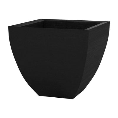Tusco Products Modern 16" Molded Plastic Square Garden Planter Pot (Open Box)