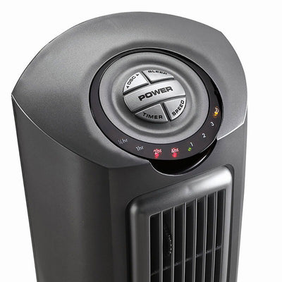 Lasko 52 Inch 3 Speed Quiet Oscillating Tower Pedestal Fan with Remote, Black