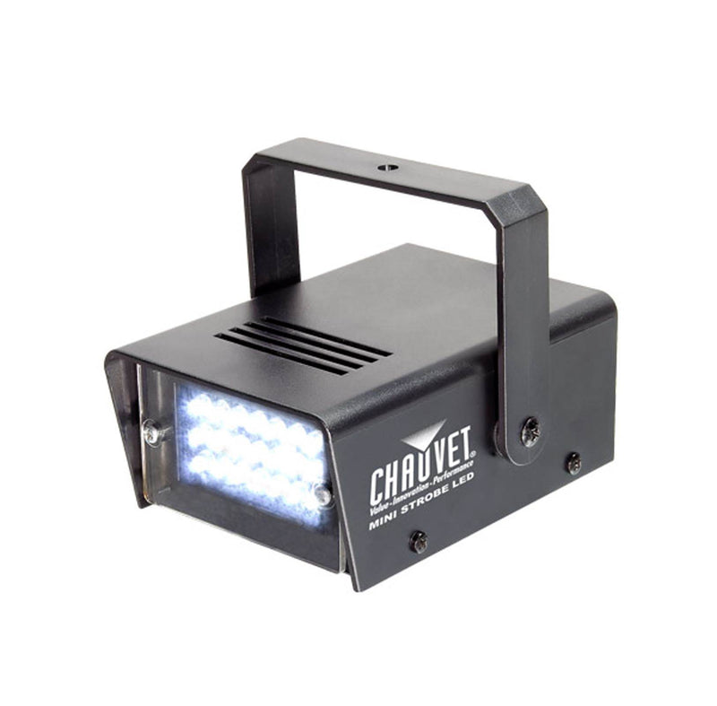 (2) CHAUVET LED Mini Strobe Lights + Hurricane H1300 Smoke Fog Machine w/ Remote