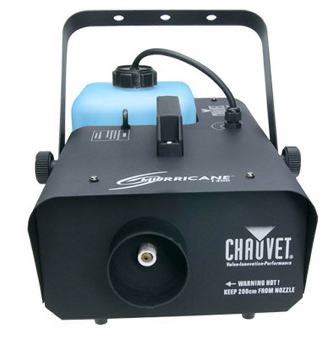 CHAUVET LED Mini Strobe Light + Hurricane H1300 Fog Smoke Machine + FC-T Remote