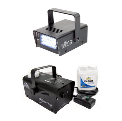 NEW CHAUVET CH-730 LED Mini Strobe Light + Hurricane 700 H-700 Fog Smoke Machine