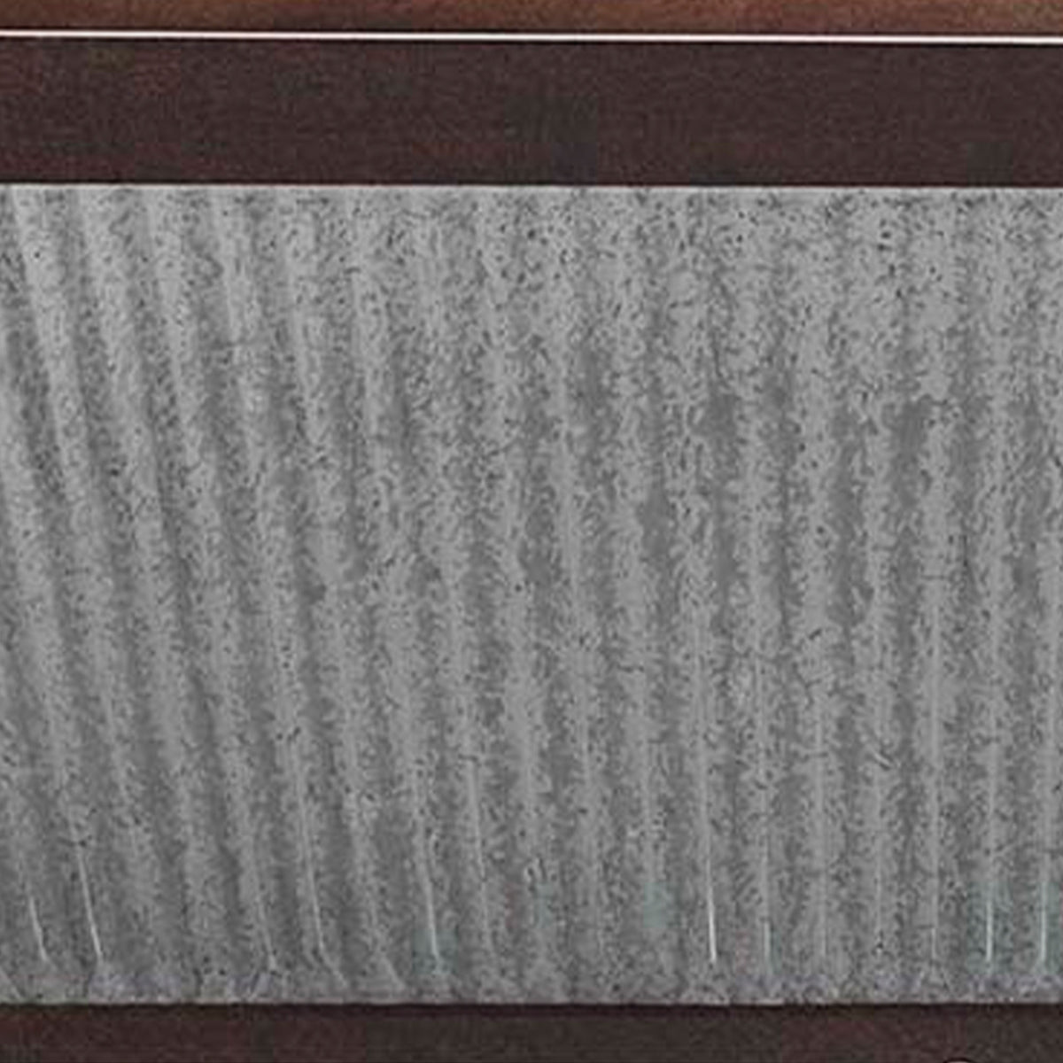 Southern Patio 24" Westlake Deck Rail Garden Planter, Rustic Galvanized (2 Pack)