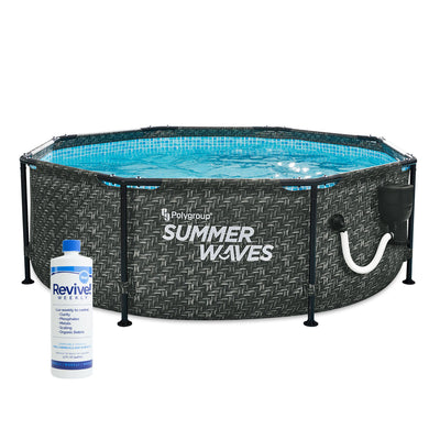 Summer Waves Active P2A00830A 8ft x 30in Above Ground Frame Swimming Pool Set
