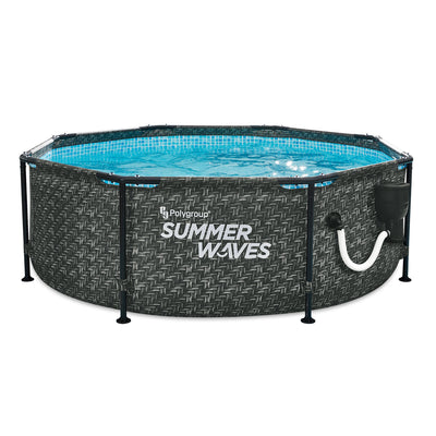 Summer Waves Active P2A00830A 8ft x 30in Above Ground Frame Swimming Pool Set