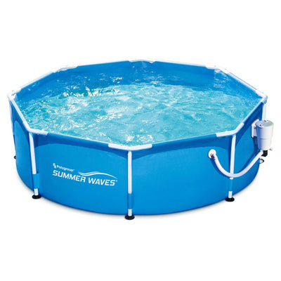 Summer Waves P2000830A 8ft x 30in Round Frame Above Ground Swimming Pool Set
