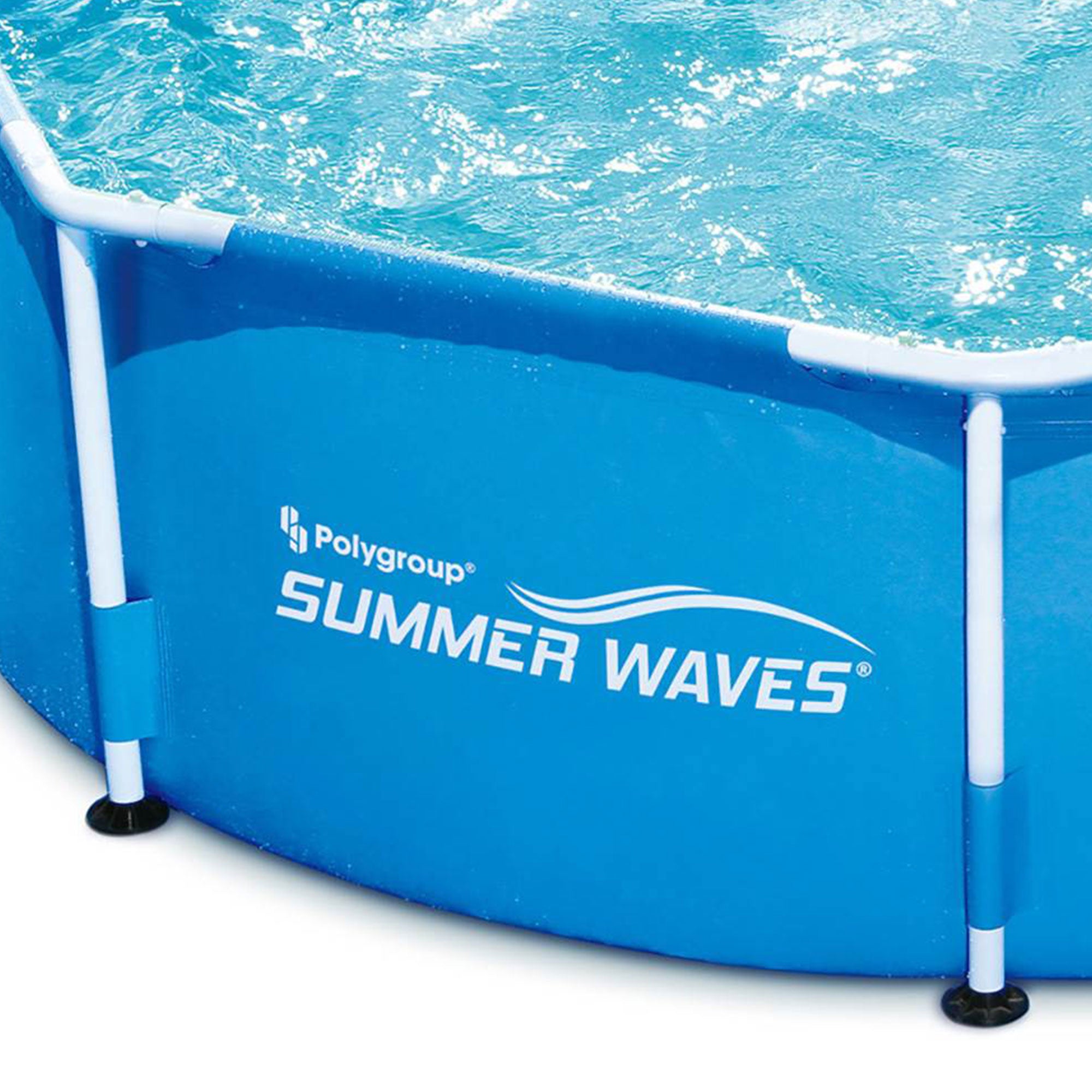 Summer Waves P2000830A 8ft x 30in Round Frame Above Ground Swimming Pool Set