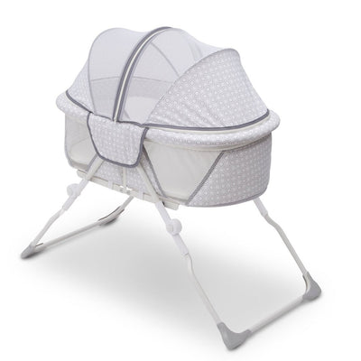 Delta Children 2284 EZ Fold Ultra Compact Travel Newborn Bassinet, Inner Circle - VMInnovations