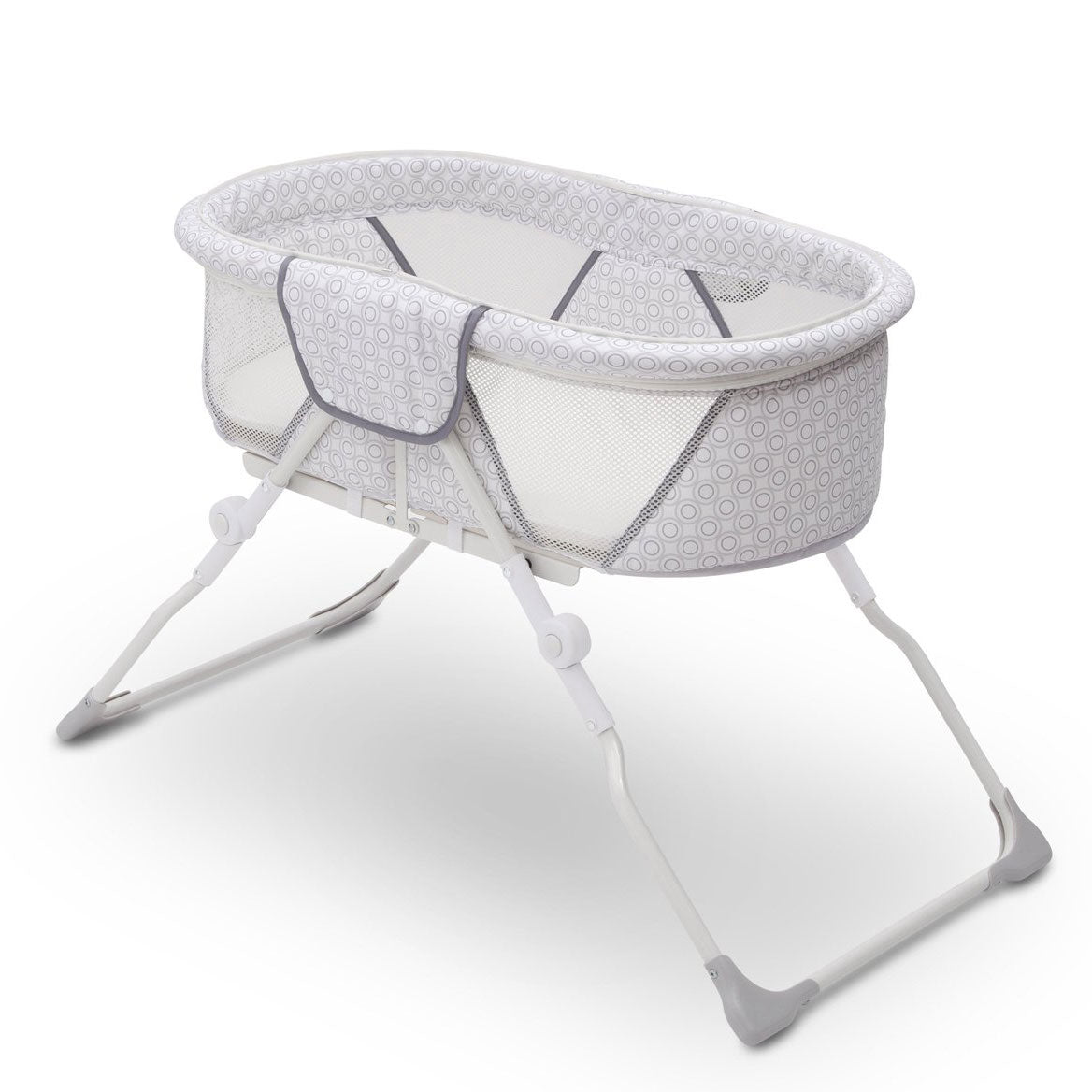 Delta Children 2284 EZ Fold Ultra Compact Travel Newborn Bassinet, Inner Circle - VMInnovations