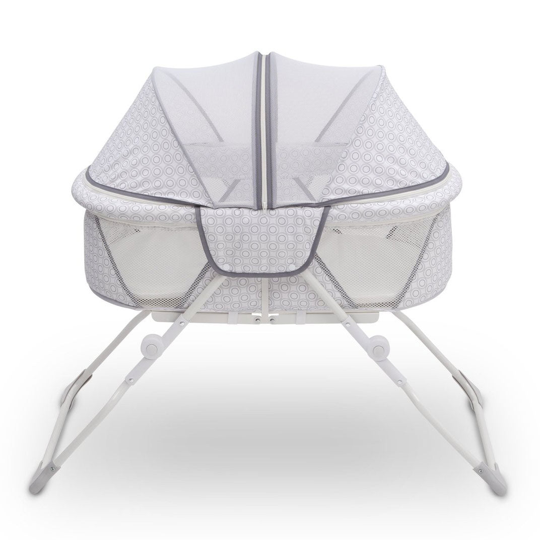 Delta Children 2284 EZ Fold Ultra Compact Travel Newborn Bassinet, Inner Circle - VMInnovations
