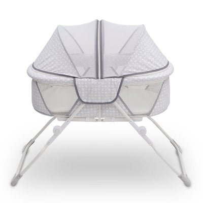 Delta Children 2284 EZ Fold Ultra Compact Travel Newborn Bassinet, Inner Circle - VMInnovations